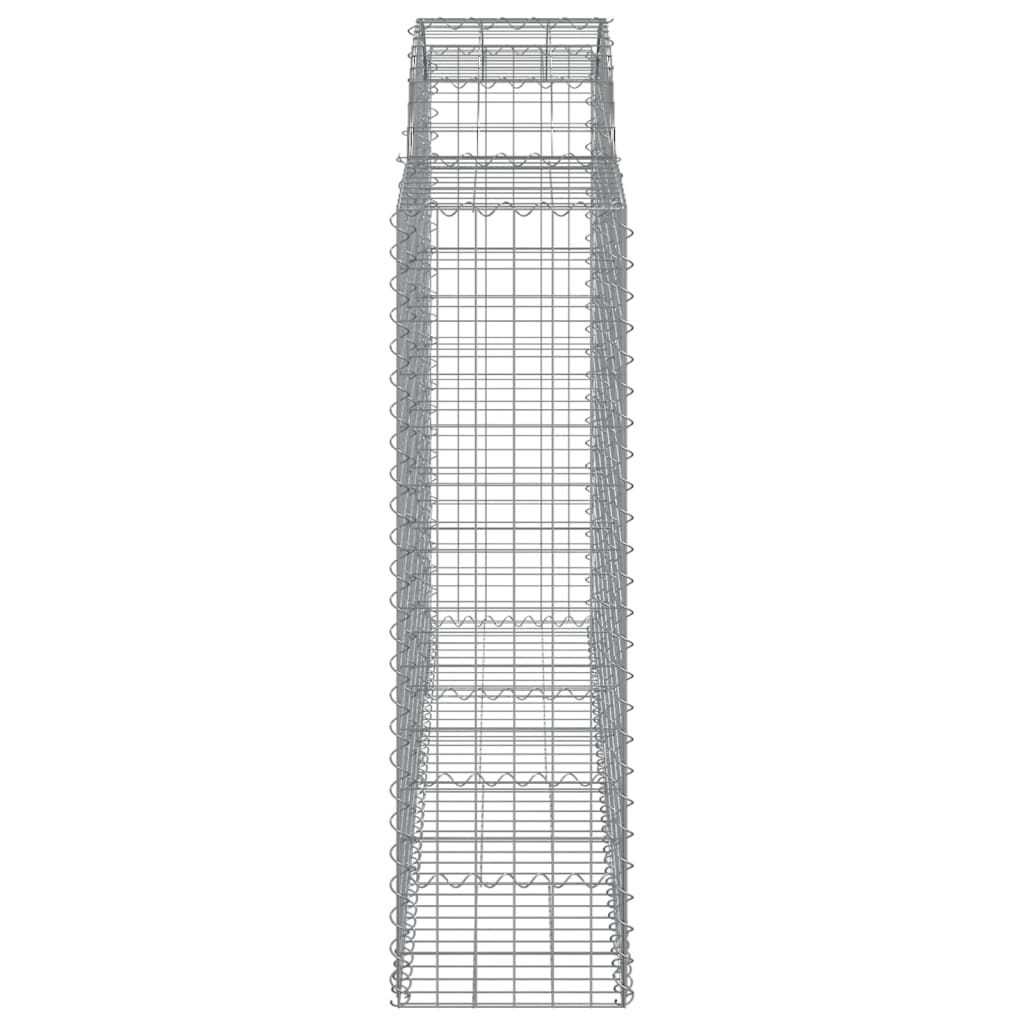 Coșuri gabion arcuite 14 buc, 200x50x140/160cm, fier galvanizat - Lando