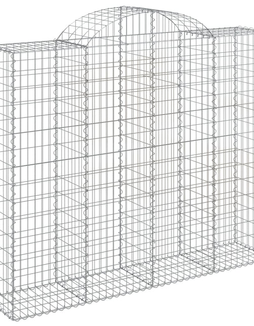 Încărcați imaginea în vizualizatorul Galerie, Coșuri gabion arcuite 4 buc, 200x50x160/180 cm, fier galvanizat - Lando
