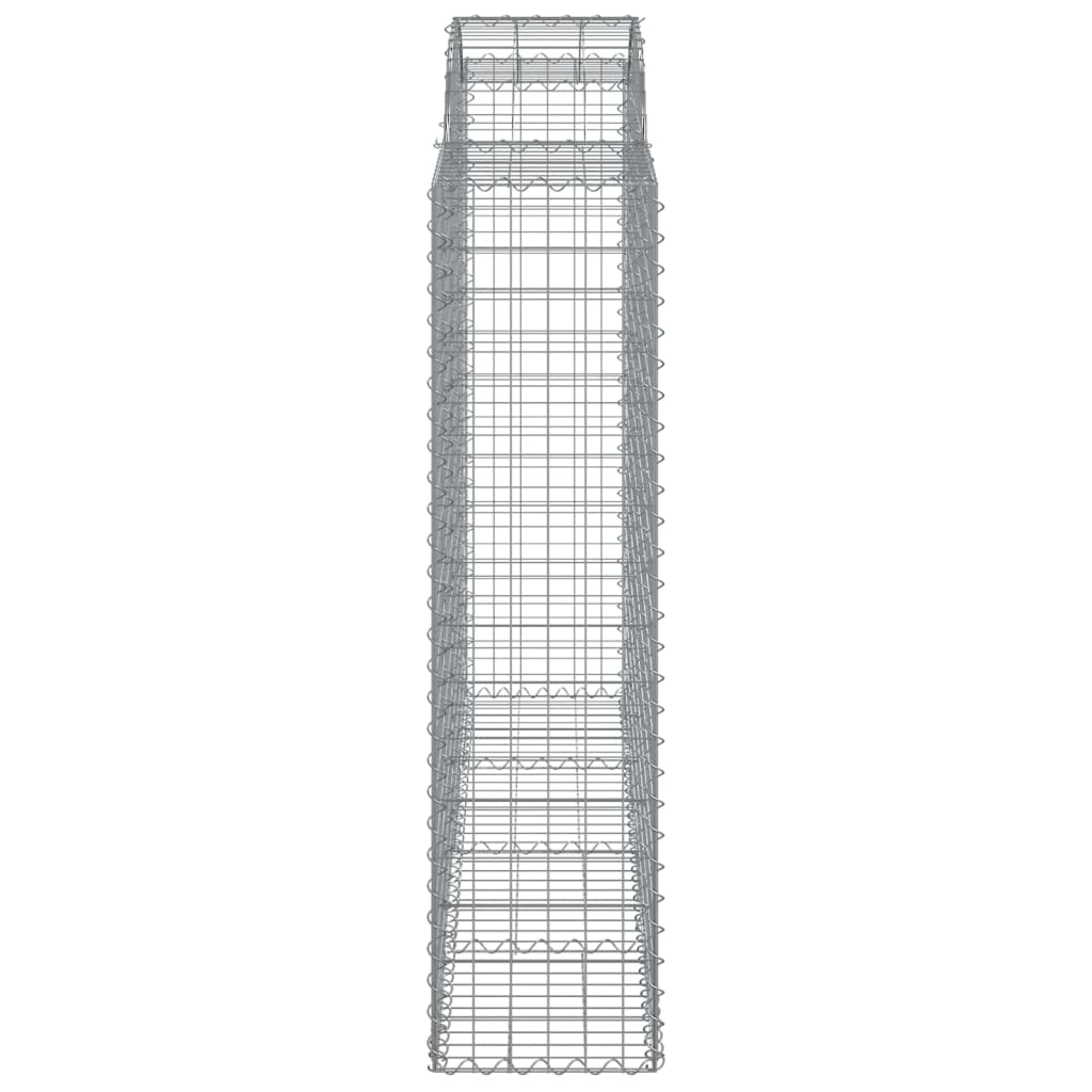 Coșuri gabion arcuite 4 buc, 200x50x160/180 cm, fier galvanizat - Lando