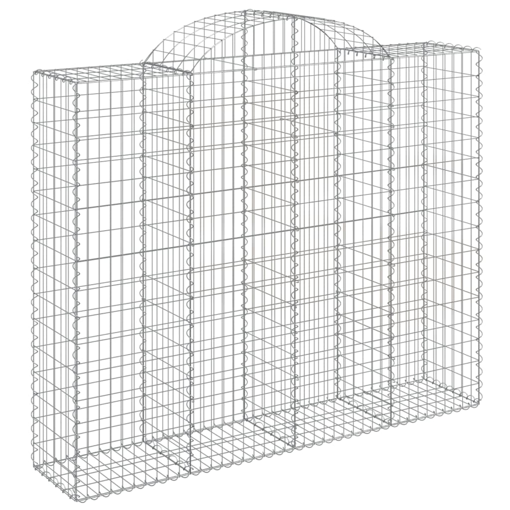 Coșuri gabion arcuite 8 buc, 200x50x160/180 cm, fier galvanizat - Lando