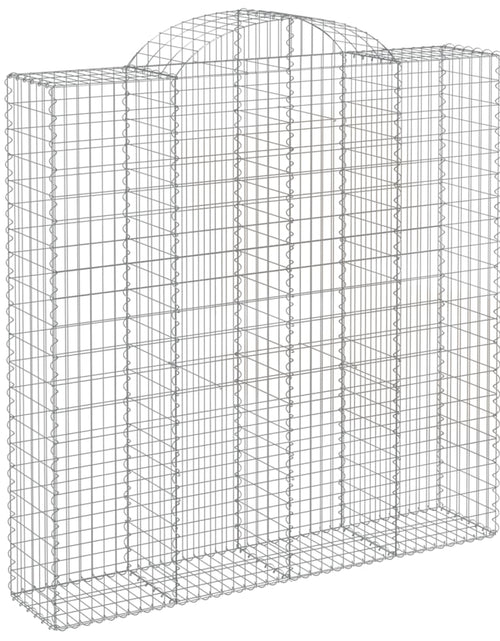 Încărcați imaginea în vizualizatorul Galerie, Coșuri gabion arcuite, 2 buc 200x50x200/220 cm, fier galvanizat - Lando
