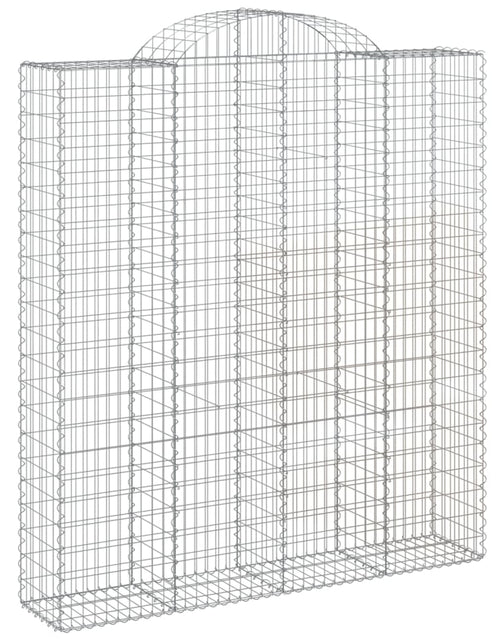 Încărcați imaginea în vizualizatorul Galerie, Coșuri gabion arcuite, 2 buc, 200x50x220/240cm, fier galvanizat - Lando

