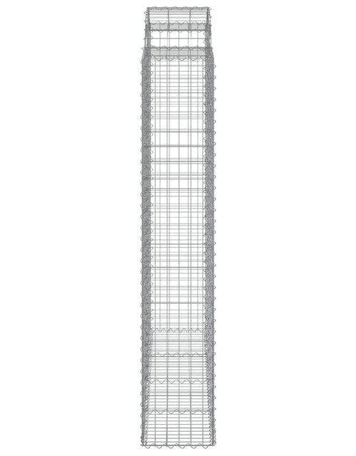 Загрузите изображение в средство просмотра галереи, Coșuri gabion arcuite, 2 buc, 200x50x220/240cm, fier galvanizat - Lando
