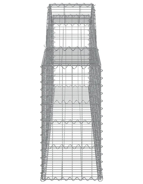 Încărcați imaginea în vizualizatorul Galerie, Coșuri gabion arcuite, 6 buc., 300x30x60/80 cm, fier galvanizat - Lando
