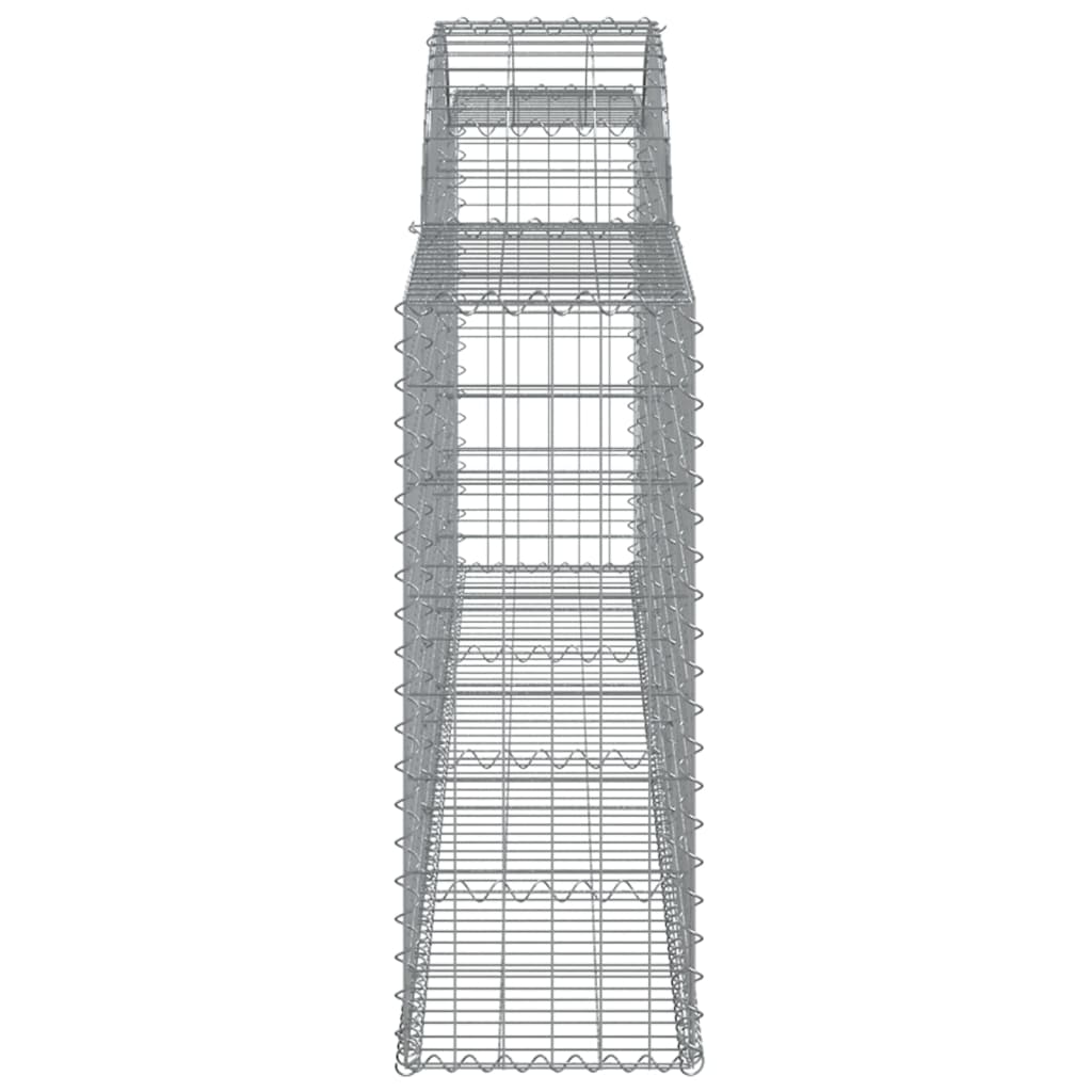 Coșuri gabion arcuite 10 buc, 300x30x80/100 cm, fier galvanizat - Lando