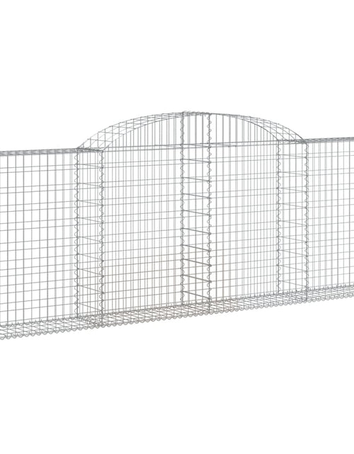 Încărcați imaginea în vizualizatorul Galerie, Coșuri gabion arcuite 2 buc, 300x30x100/120 cm fier galvanizat - Lando
