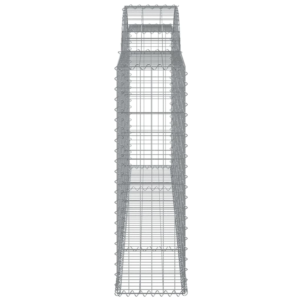 Coșuri gabion arcuite 2 buc, 300x30x100/120 cm fier galvanizat - Lando