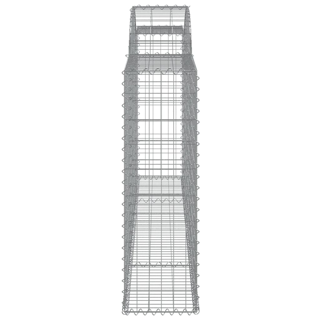 Coșuri gabion arcuite 5 buc, 300x30x100/120 cm fier galvanizat - Lando