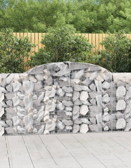 Încărcați imaginea în vizualizatorul Galerie, Coșuri gabion arcuite 12 buc, 300x30x100/120 cm fier galvanizat - Lando
