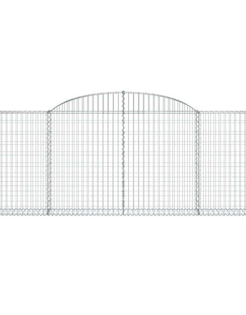 Загрузите изображение в средство просмотра галереи, Coșuri gabion arcuite 30 buc, 300x30x100/120 cm fier galvanizat - Lando
