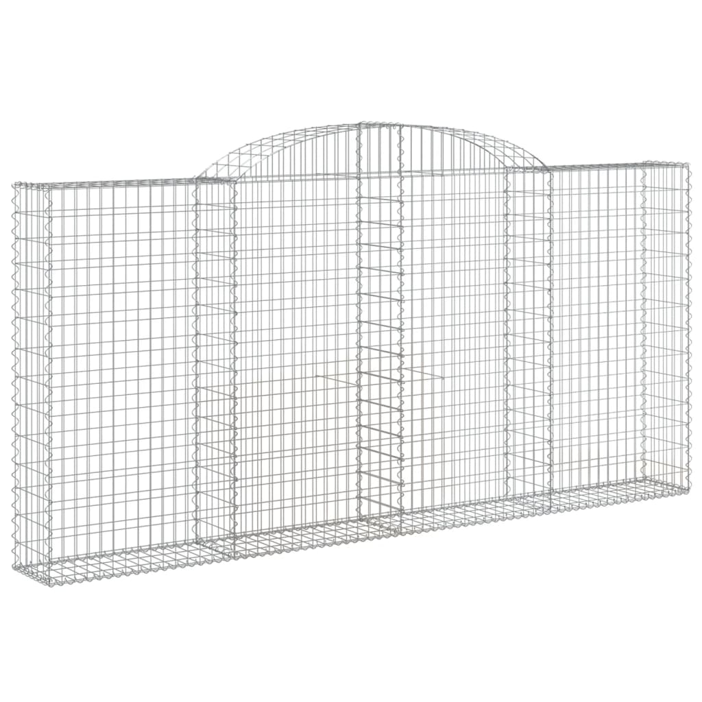 Coșuri gabion arcuite 11 buc. 300x30x140/160cm fier galvanizat - Lando