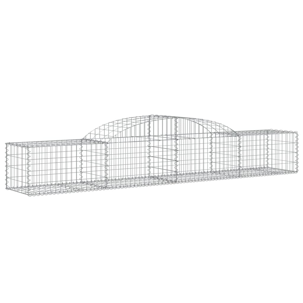 Coșuri gabion arcuite, 9 buc., 300x50x40/60 cm, fier galvanizat - Lando