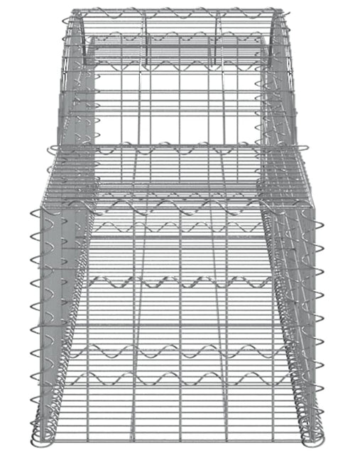 Загрузите изображение в средство просмотра галереи, Coșuri gabion arcuite, 10 buc., 300x50x40/60cm, fier galvanizat - Lando
