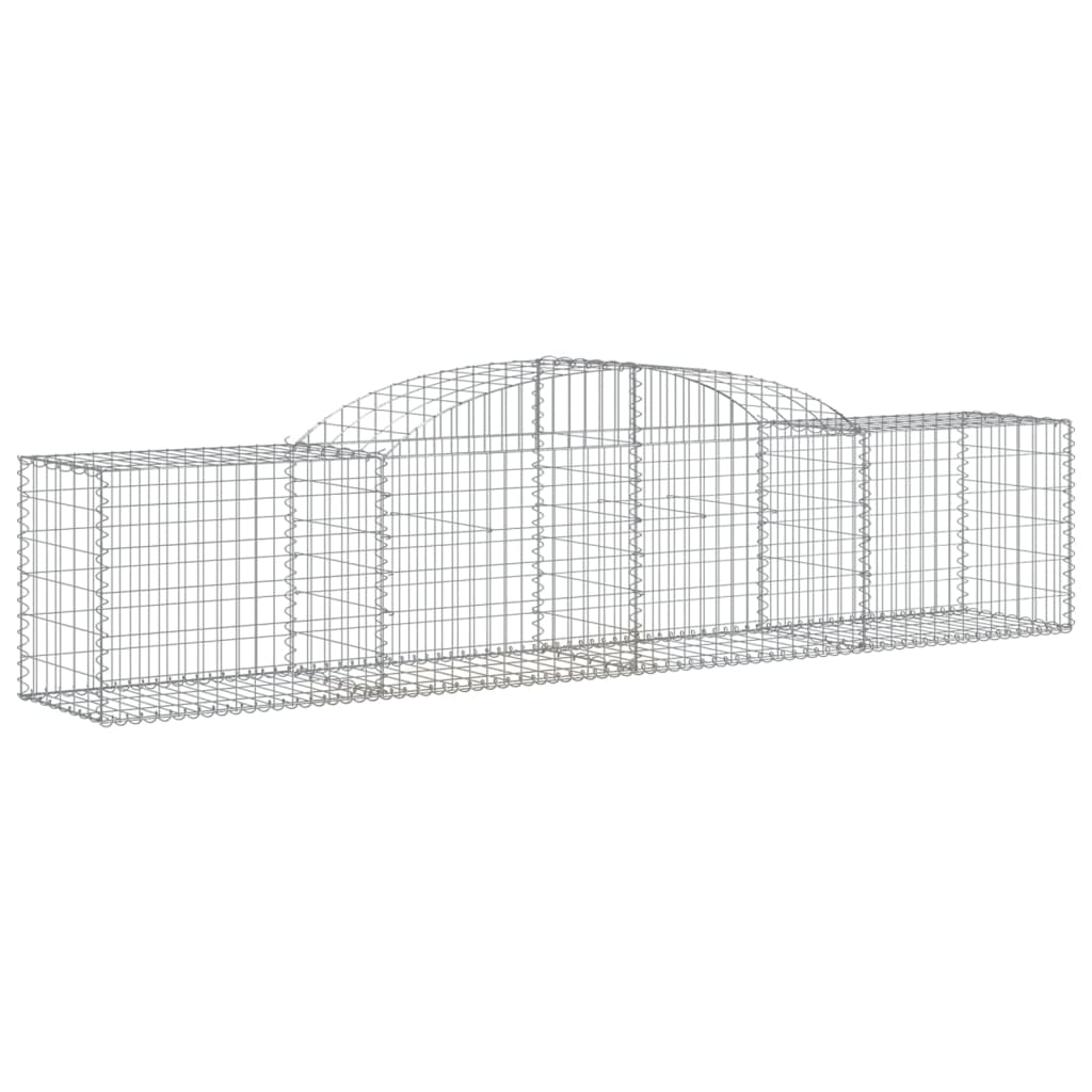 Coșuri gabion arcuite 2 buc, 300x50x60/80 cm, fier galvanizat - Lando