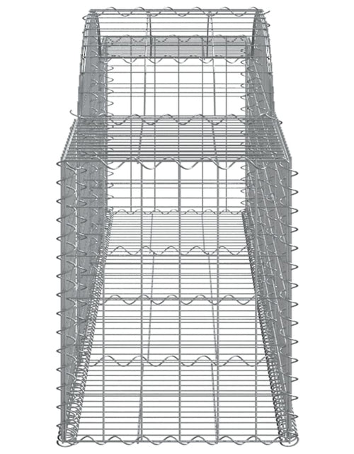 Загрузите изображение в средство просмотра галереи, Coșuri gabion arcuite 2 buc, 300x50x60/80 cm, fier galvanizat - Lando
