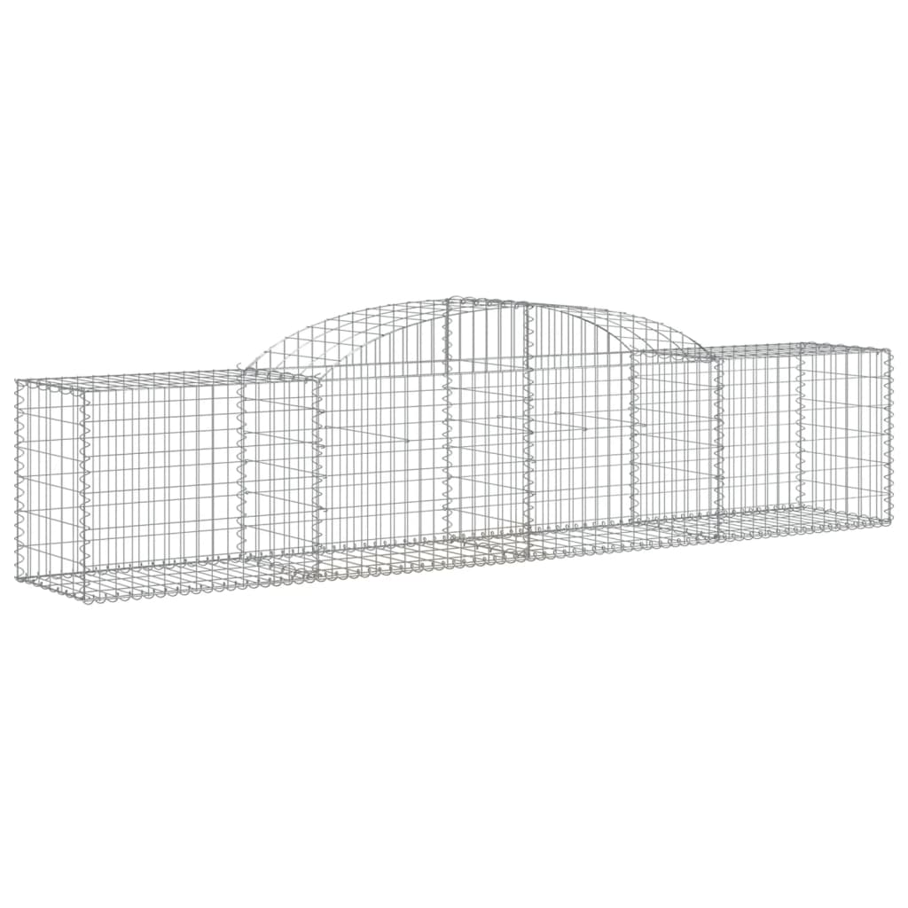 Coșuri gabion arcuite 3 buc, 300x50x60/80 cm, fier galvanizat - Lando