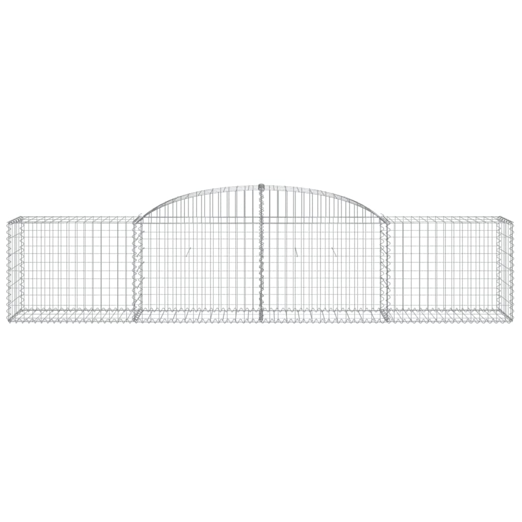 Coșuri gabion arcuite 3 buc, 300x50x60/80 cm, fier galvanizat - Lando