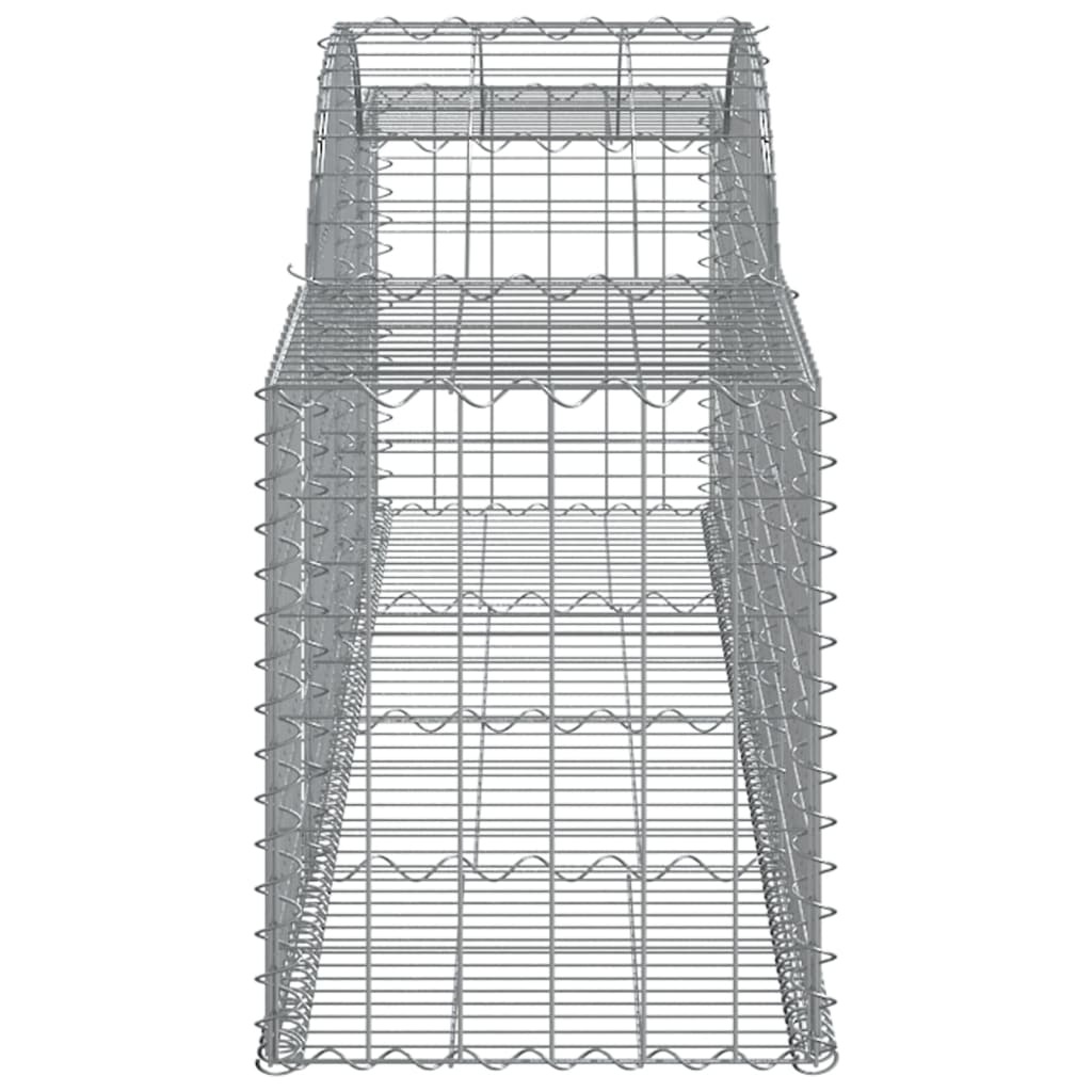 Coșuri gabion arcuite 3 buc, 300x50x60/80 cm, fier galvanizat - Lando