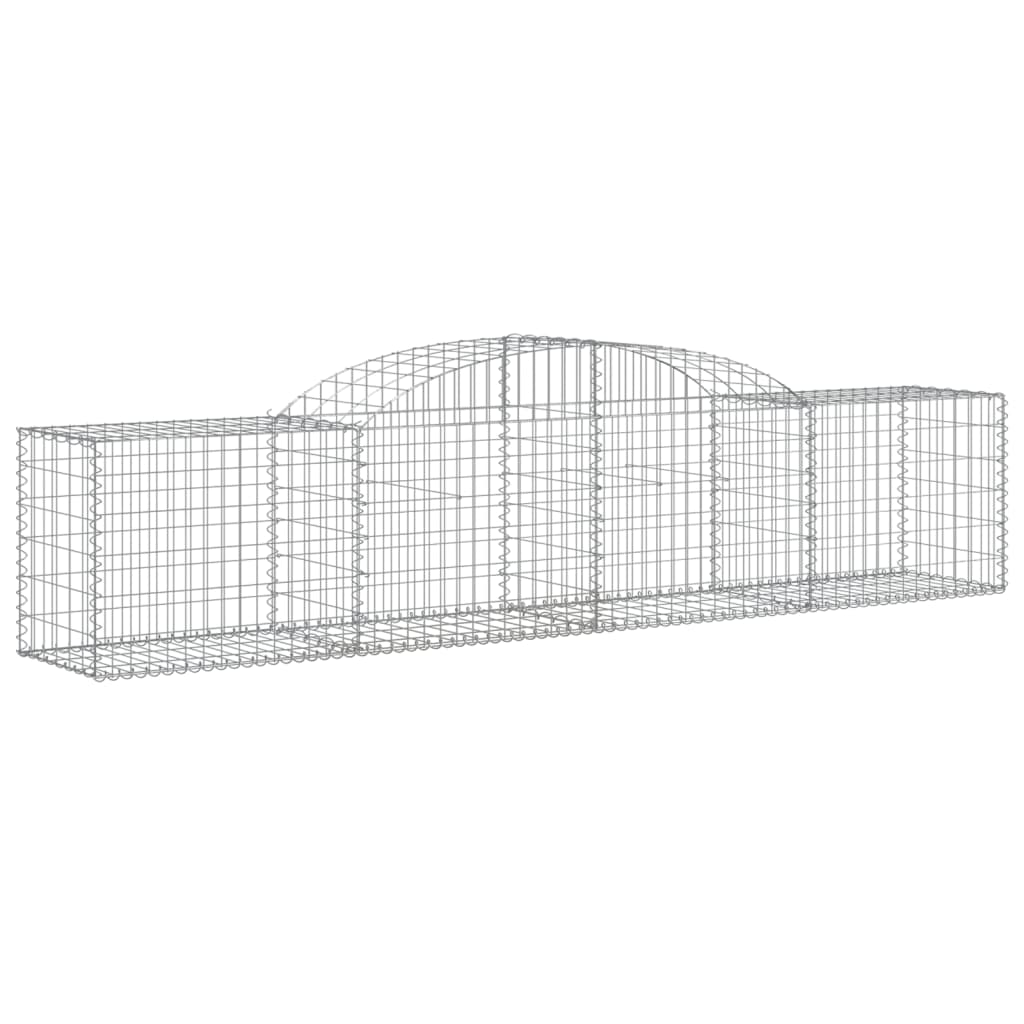 Coșuri gabion arcuite 12 buc, 300x50x60/80 cm, fier galvanizat - Lando