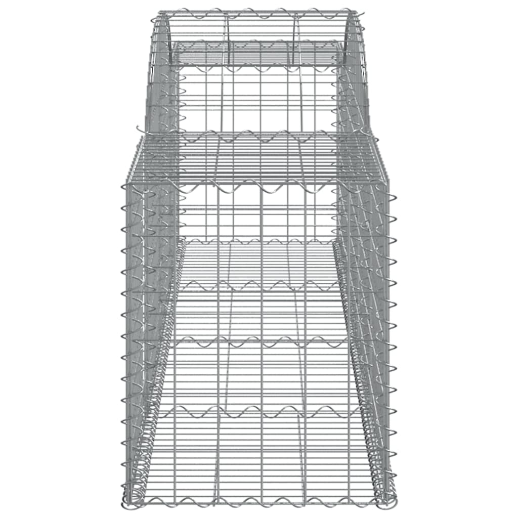 Coșuri gabion arcuite 13 buc, 300x50x60/80 cm, fier galvanizat - Lando