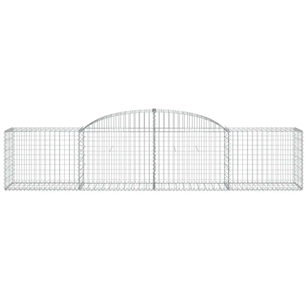 Coșuri gabion arcuite 20 buc, 300x50x60/80 cm, fier galvanizat - Lando