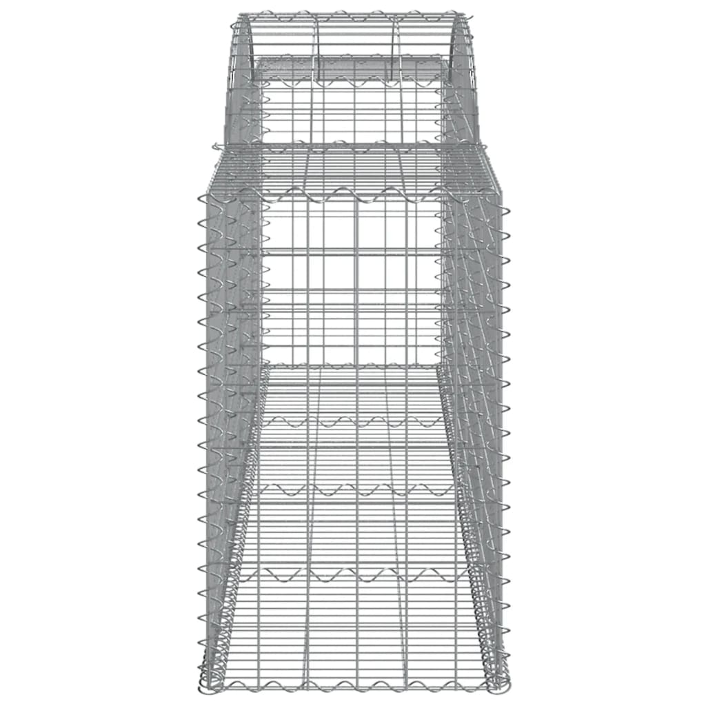 Coșuri gabion arcuite 2 buc, 300x50x80/100 cm, fier galvanizat - Lando