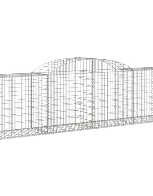 Încărcați imaginea în vizualizatorul Galerie, Coșuri gabion arcuite 3 buc, 300x50x80/100 cm, fier galvanizat - Lando
