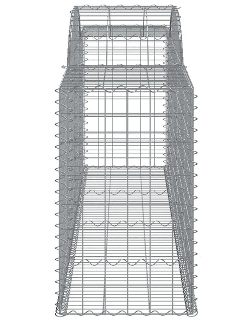 Загрузите изображение в средство просмотра галереи, Coșuri gabion arcuite 3 buc, 300x50x80/100 cm, fier galvanizat - Lando
