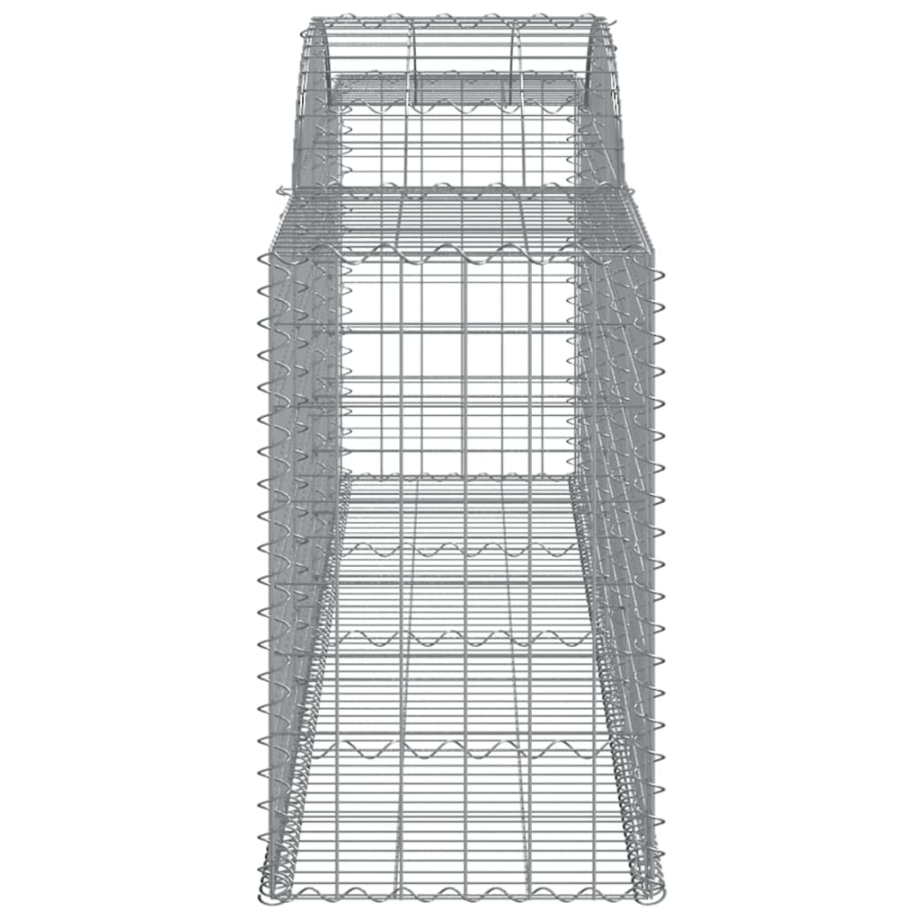 Coșuri gabion arcuite 3 buc, 300x50x80/100 cm, fier galvanizat - Lando