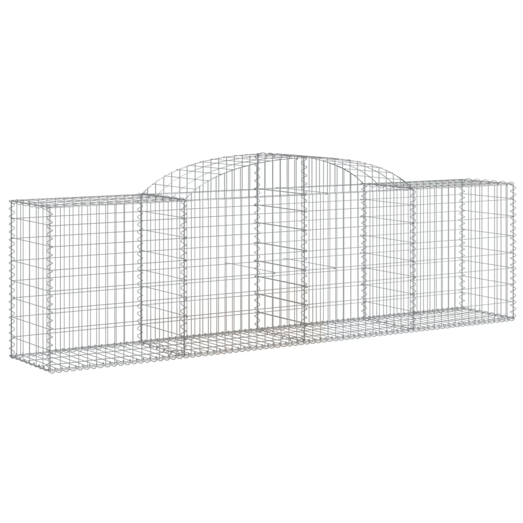 Coșuri gabion arcuite 4 buc, 300x50x80/100 cm, fier galvanizat - Lando