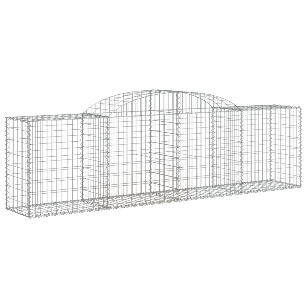 Coșuri gabion arcuite 5 buc, 300x50x80/100 cm, fier galvanizat - Lando