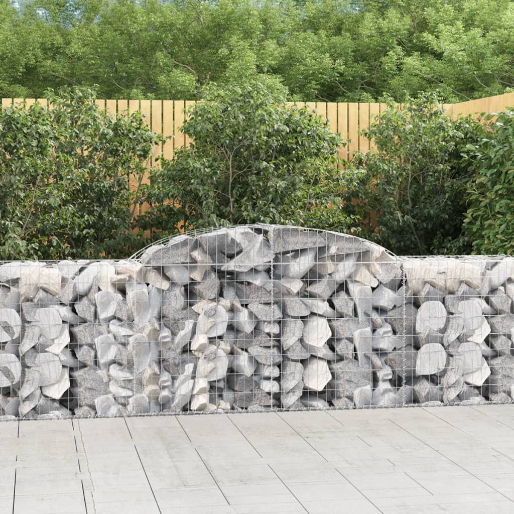 Coșuri gabion arcuite 11 buc, 300x50x80/100 cm, fier galvanizat - Lando