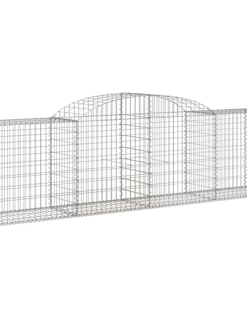 Încărcați imaginea în vizualizatorul Galerie, Coșuri gabion arcuite 15 buc, 300x50x80/100 cm, fier galvanizat - Lando
