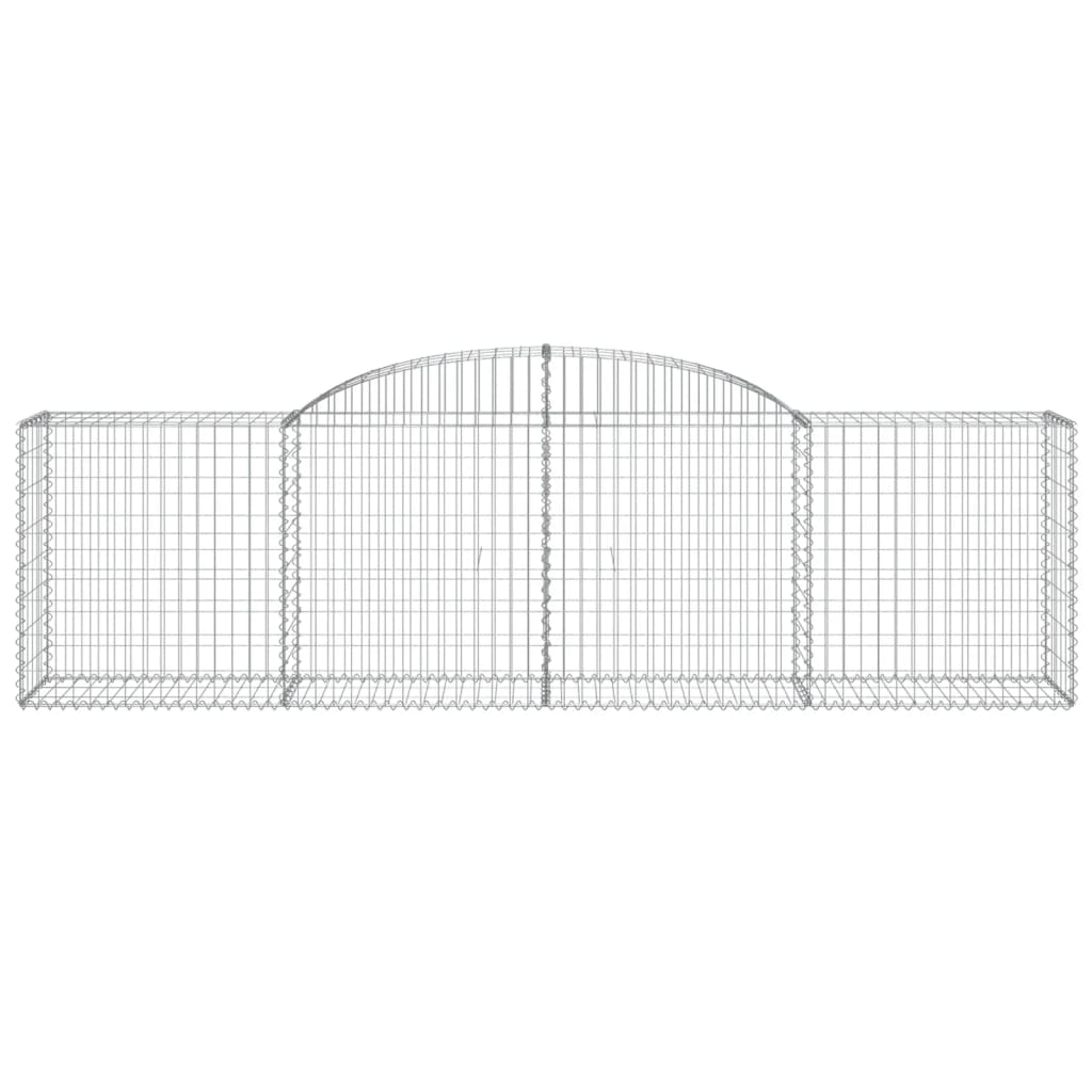 Coșuri gabion arcuite 17 buc, 300x50x80/100 cm, fier galvanizat - Lando