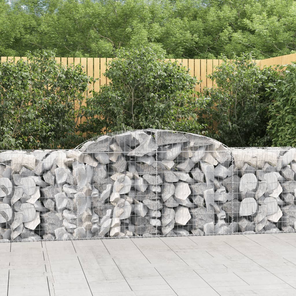 Coșuri gabion arcuite 20 buc, 300x50x80/100 cm, fier galvanizat - Lando