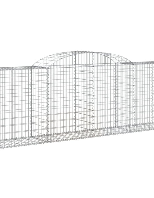 Încărcați imaginea în vizualizatorul Galerie, Coșuri gabion arcuite 3 buc, 300x50x100/120 cm fier galvanizat - Lando
