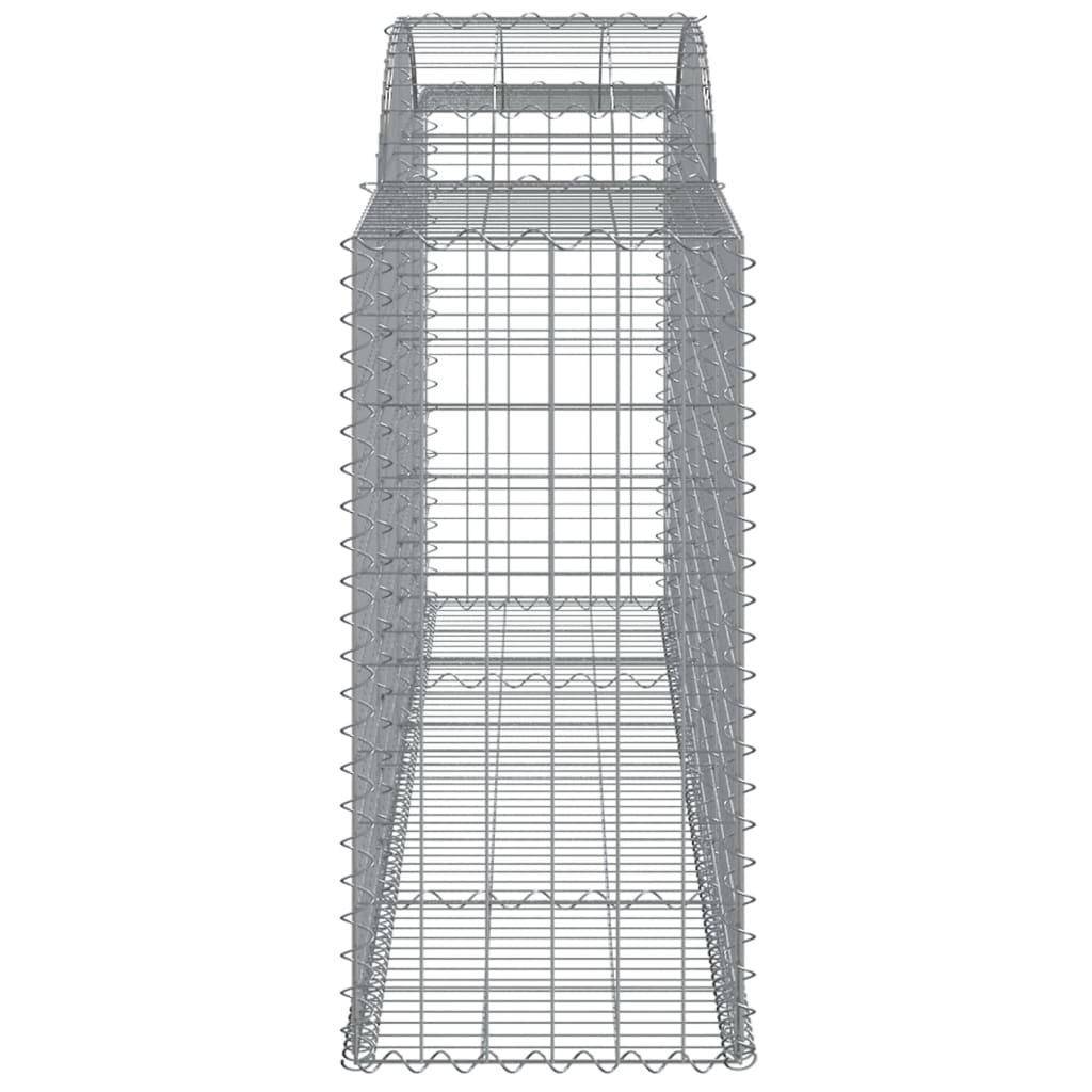 Coșuri gabion arcuite 3 buc, 300x50x100/120 cm fier galvanizat - Lando