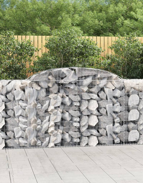 Încărcați imaginea în vizualizatorul Galerie, Coșuri gabion arcuite 3 buc, 300x50x100/120 cm fier galvanizat - Lando
