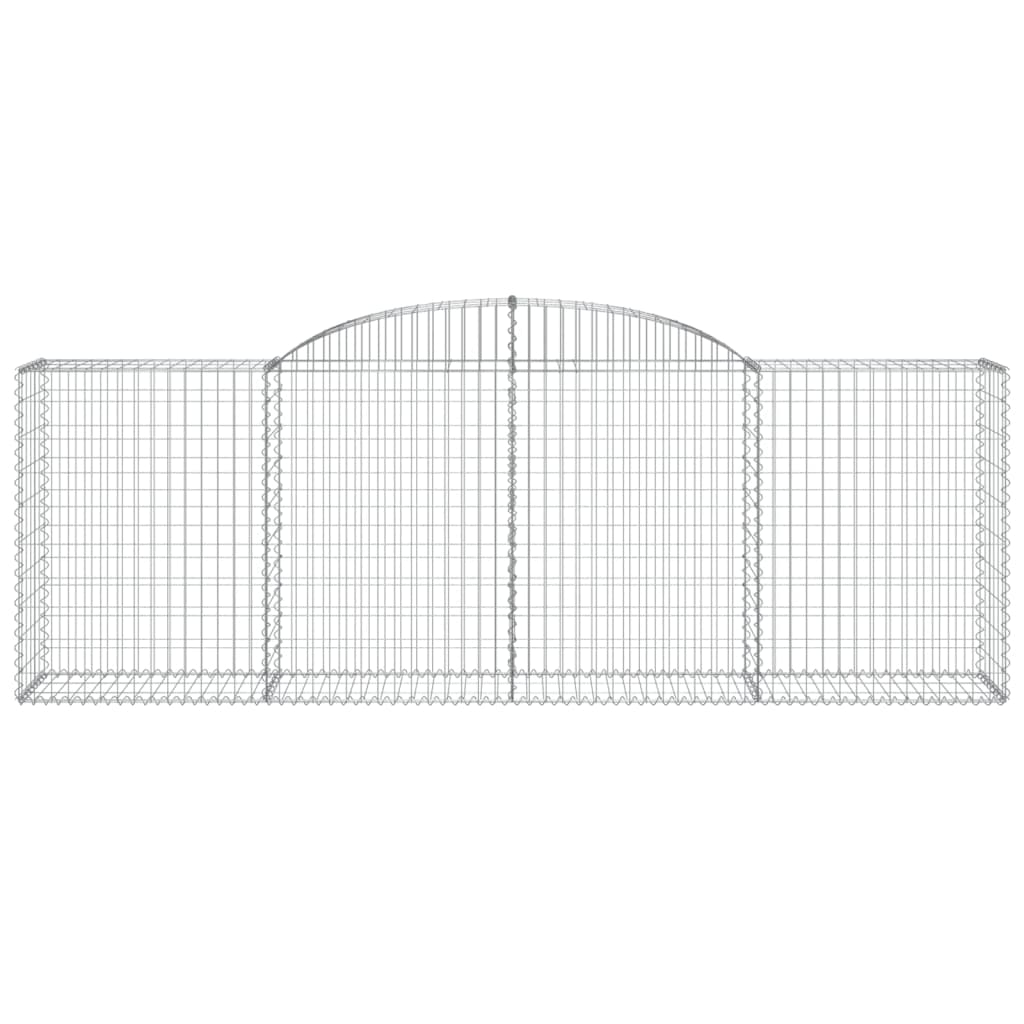 Coșuri gabion arcuite 6 buc, 300x50x100/120 cm, fier galvanizat - Lando