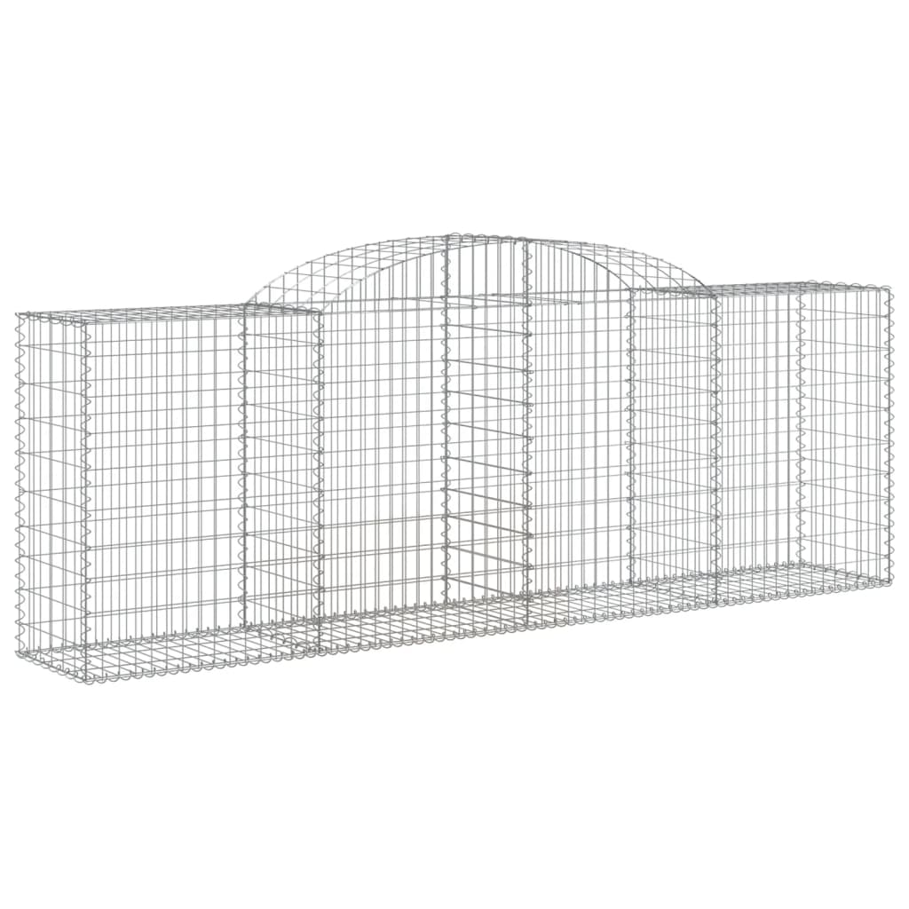 Coșuri gabion arcuite 8 buc, 300x50x100/120 cm, fier galvanizat - Lando