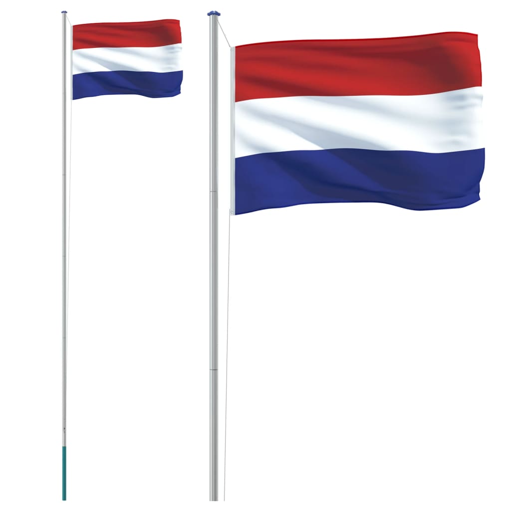 Steag Olanda și stâlp din aluminiu, 6,23 m Lando - Lando