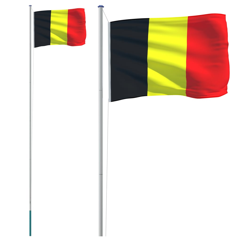 Steag Belgia și stâlp din aluminiu, 6,23 m Lando - Lando