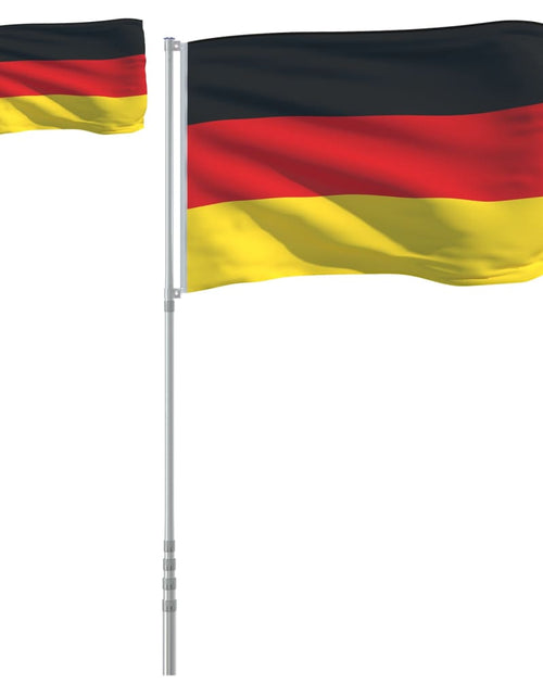 Încărcați imaginea în vizualizatorul Galerie, Steag Germania și stâlp din aluminiu, 5,55 m Lando - Lando
