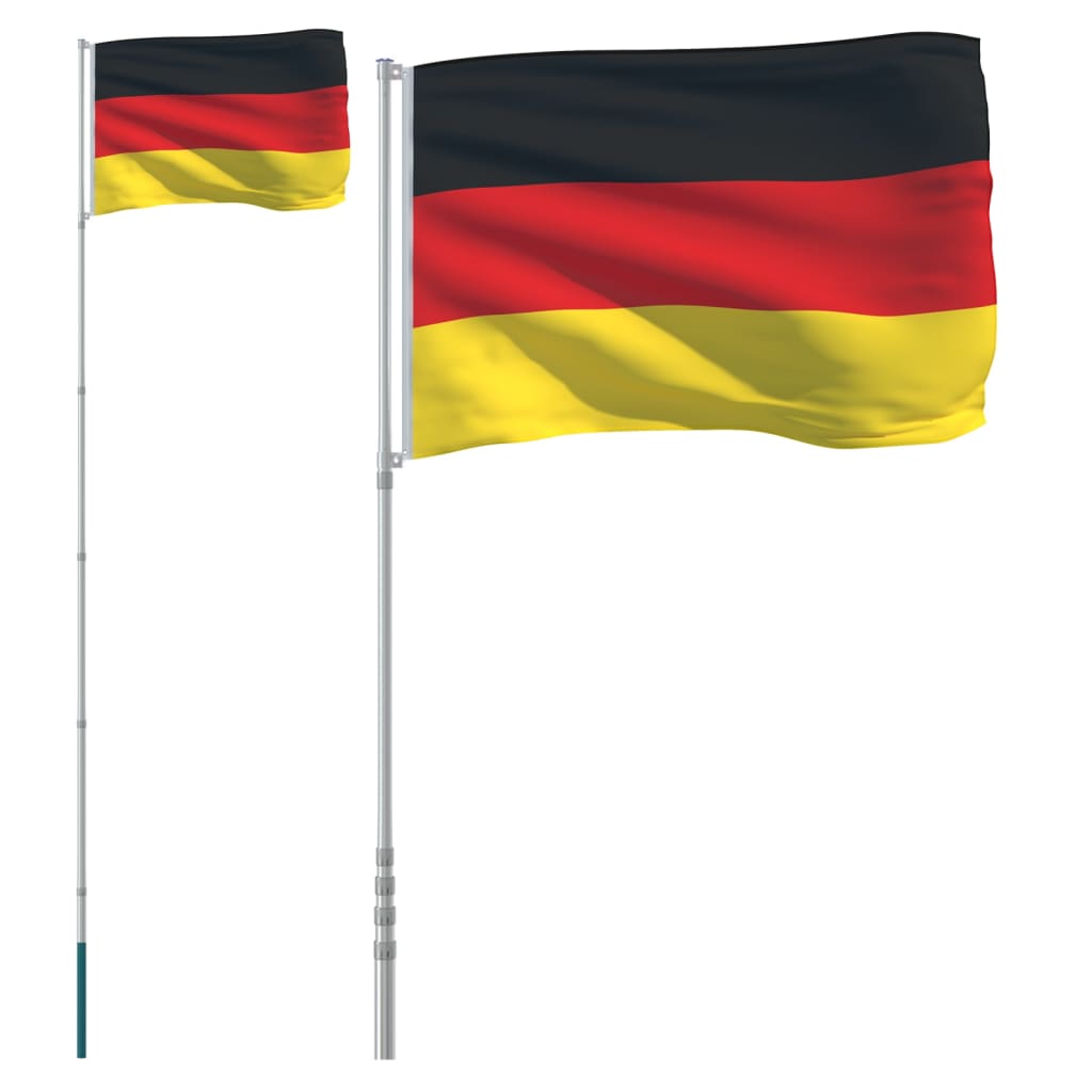 Steag Germania și stâlp din aluminiu, 5,55 m Lando - Lando