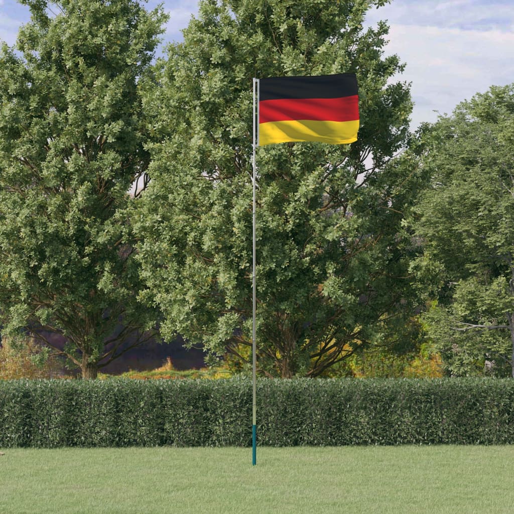 Steag Germania și stâlp din aluminiu, 5,55 m Lando - Lando