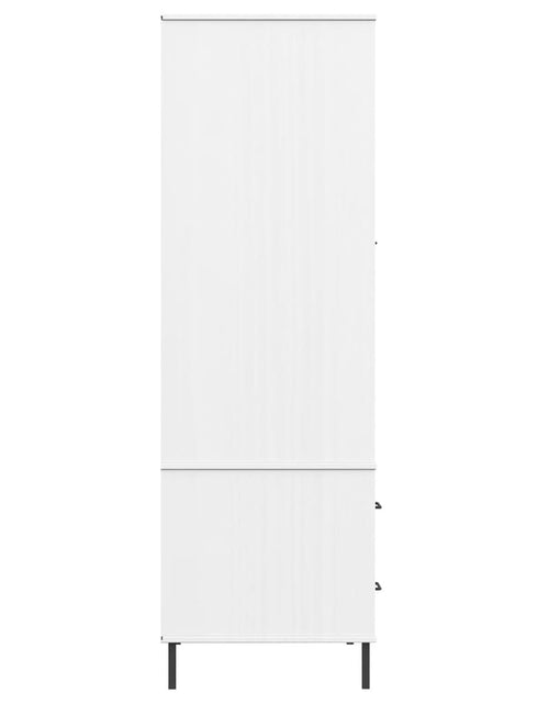 Încărcați imaginea în vizualizatorul Galerie, Șifonier cu picioare metalice OSLO, alb, 90x55x172,5 cm, lemn - Lando
