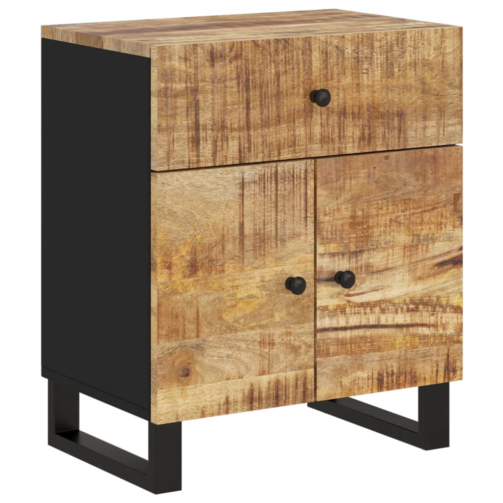 Noptieră, 50x33x60 cm, lemn masiv mango și lemn prelucrat - Lando
