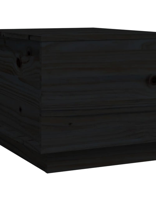 Загрузите изображение в средство просмотра галереи, Măsuță de cafea, negru, 40x50x35 cm, lemn masiv de pin Lando - Lando
