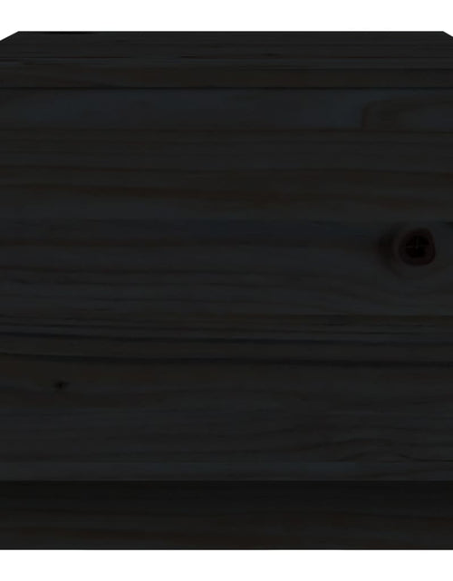 Загрузите изображение в средство просмотра галереи, Măsuță de cafea, negru, 40x50x35 cm, lemn masiv de pin Lando - Lando
