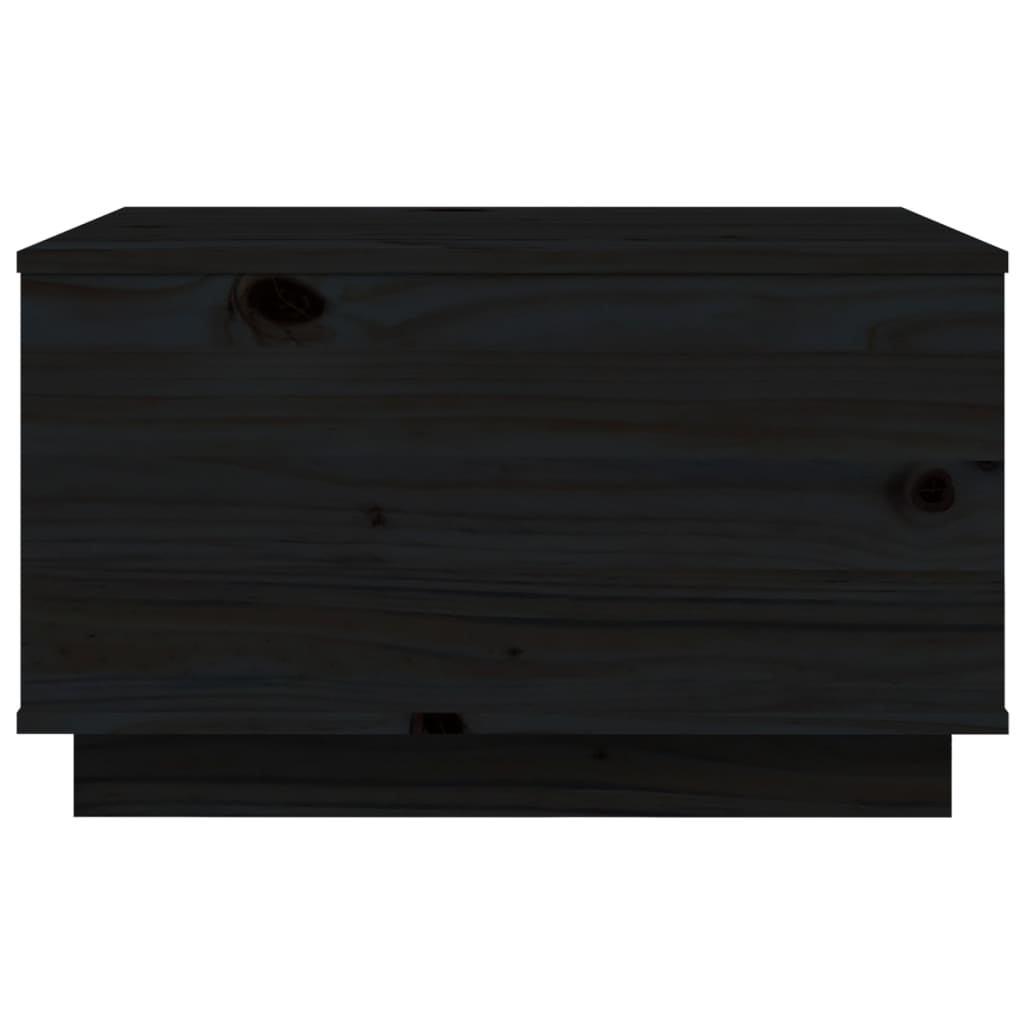 Măsuță de cafea, negru, 60x50x35 cm, lemn masiv de pin Lando - Lando